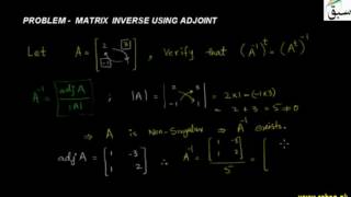 Problem2-Matrix Inverse Using Adjoint