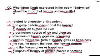 Endymion Questions and Answers
