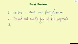 Book Review Intro and Tips (explanation with examples)