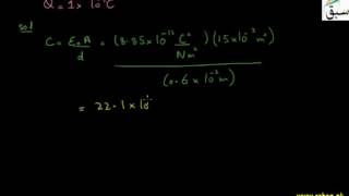 Problem-Capacitance of a Parallel Plate Capacitor