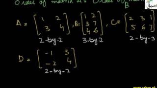 Addition of Matrices