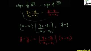 Two Point form of Equation of Straight Line