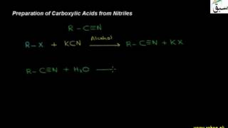 Preparation of Carboxylic Acids from Nitriles