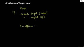 Coefficient of Dispersion
