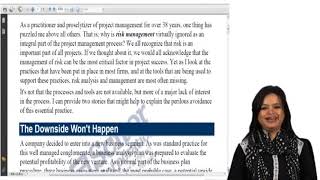 Project Quality and Risk Management Prm 702 Lecture 24
