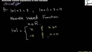 Introduction to absolute value equation