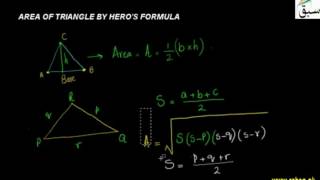 Area of Triangle by Heros Formula
