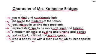 Character of Katherine Bridges Part 2