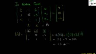 Solving a System of Three Non-Homogeneous Linear Equations