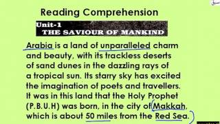 Reading Comprehension Introductory Video Part 2