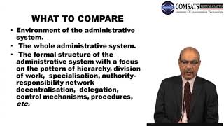 Comparative Public Administration in Hindi Urdu MPA503 LECTURE 03