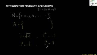 Introduction to Binary Operations