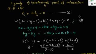 Problem1-Equation of Lines Through Point of Intersecting 2 Lines