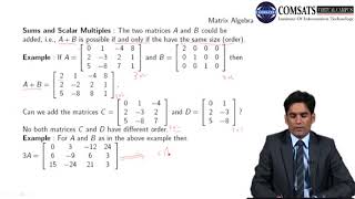 Linear Algebra in Hindi Urdu MTH231 LECTURE 11