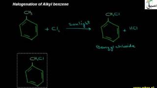 Halogenation of Alkyl benzene