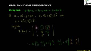 Problem-Scalar Triple Product