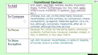 Transitional Devices (explanation with examples)