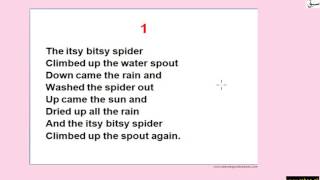 Summary (explanation with practice using short poems)