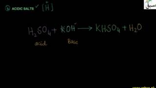 Acidic Salts