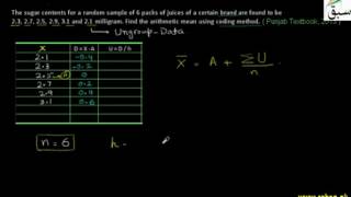 Problem 1: A.M  for Ungrouped Data by Coding Method