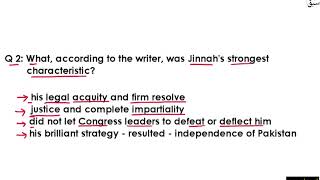 M. A. Jinnah: A Great States Man Q & A