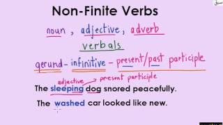 Non-Finite Verbs (explanation with examples)