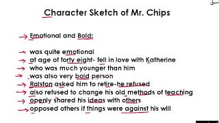 Character of Mr. Chips Part 3