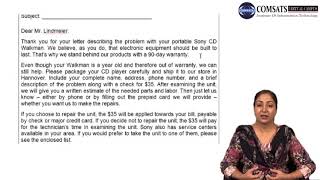 Business Communication HUM400 LECTURE 20