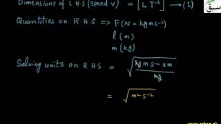 Problem on Dimensions of Physical Quantities