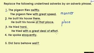 Exercie-Adverb Phrase