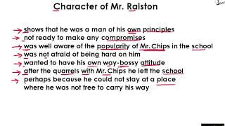 Character of Mr. Ralston
