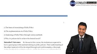 Public Policy Analysis MPA 404 LECTURE 01  MP4