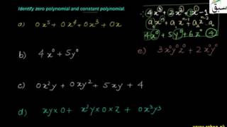 Problem 1: Zero & Constant Polynomial