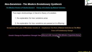 Neo-Darwinism - The Modern Evolutionary Synthesis