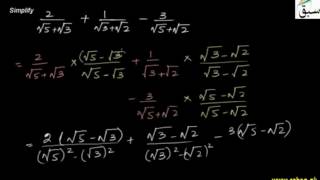 Problem 1: Rationalizing Denominator & its Types