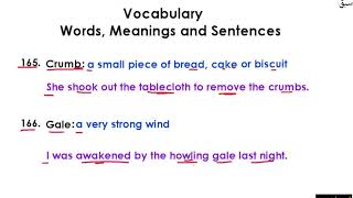 Vocabulary Words (10)- [meanings & Sentences] Part 17