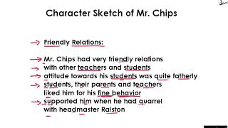 Character of Mr. Chips Part 2