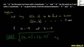 Problem 1: Use of Distance formula