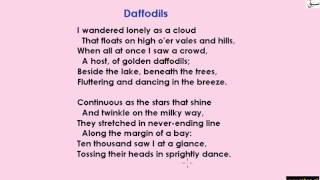 Summary of a Poem(Daffodils) (reading/outlining/checking/writing)