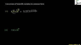 Converting Scientific to Common form