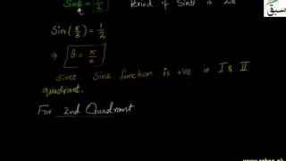 Solution of the Type SinA = k, Cos A = k and TanA = k
