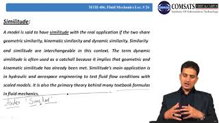 Fluid Mechanics in HIndi Urdu MTH486 LECTURE 26