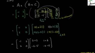 Problem 1: Associative law under Multiplication of matrices