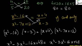 Equality Property of Rational Expression