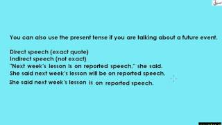 Direct/Indirect Narration Tense-2