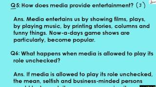 Reading Comprehension Passage: Media and Its Impact (with Q and A) part-3