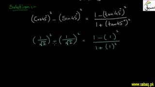 Problem 2: Trigonometric ratios of 30 degree and  60 degree