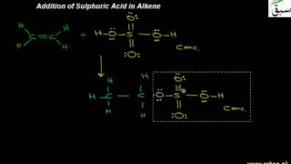 Addition of Sulphuric Acid in Alkene