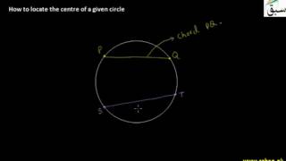 How to Locate the Centre of a Given Circle