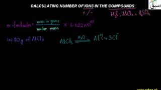 Calculating Number of Ions in the Compounds